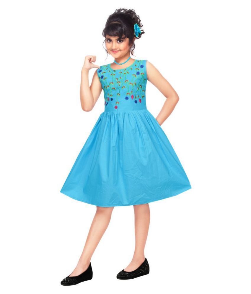 sky blue frock