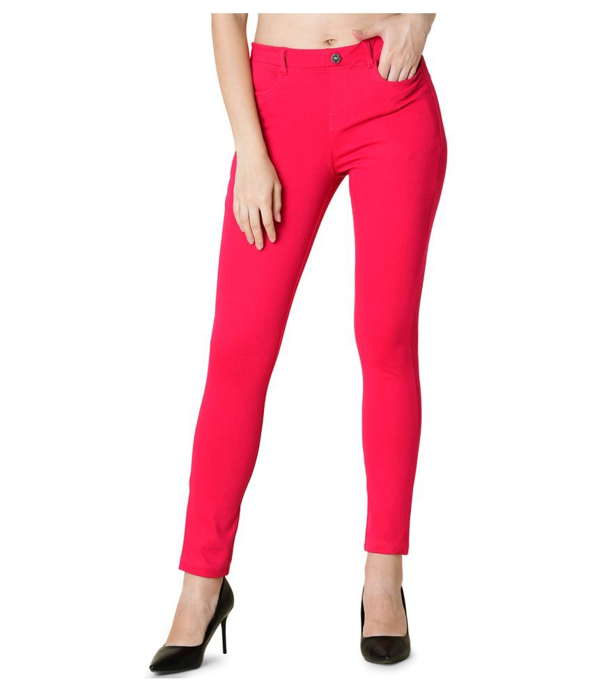 light pink jeggings