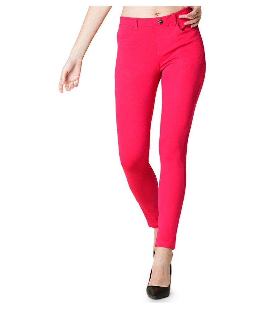 light pink jeggings