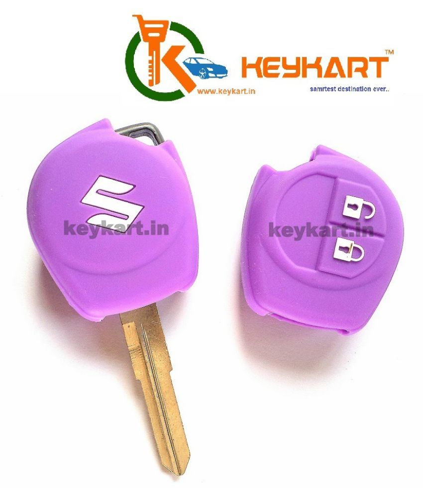 SUZUKI 2 BUTTON SILICONE KEY COVER PURPLE (Swift, SX4, DZire, WagonR