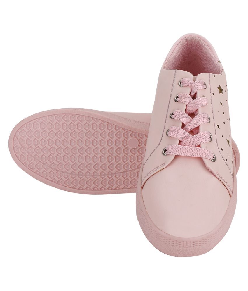 zappy pink casual shoes