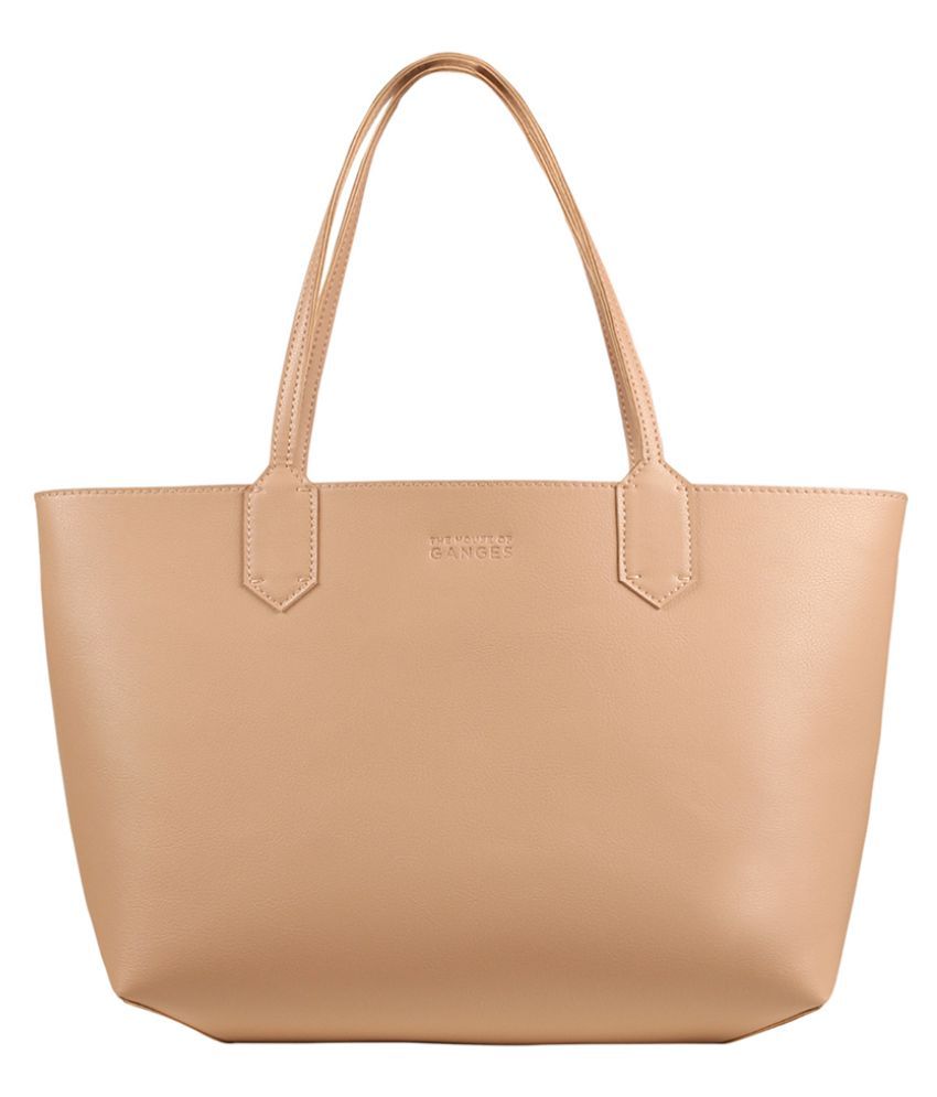 beige colour bag