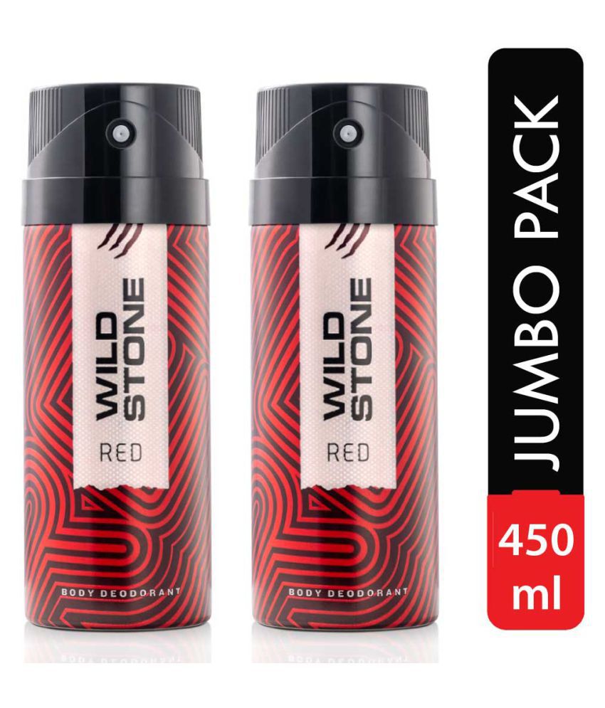     			Wild Stone Red - Deodorant Spray - For Men (450 ml, Pack of 2)