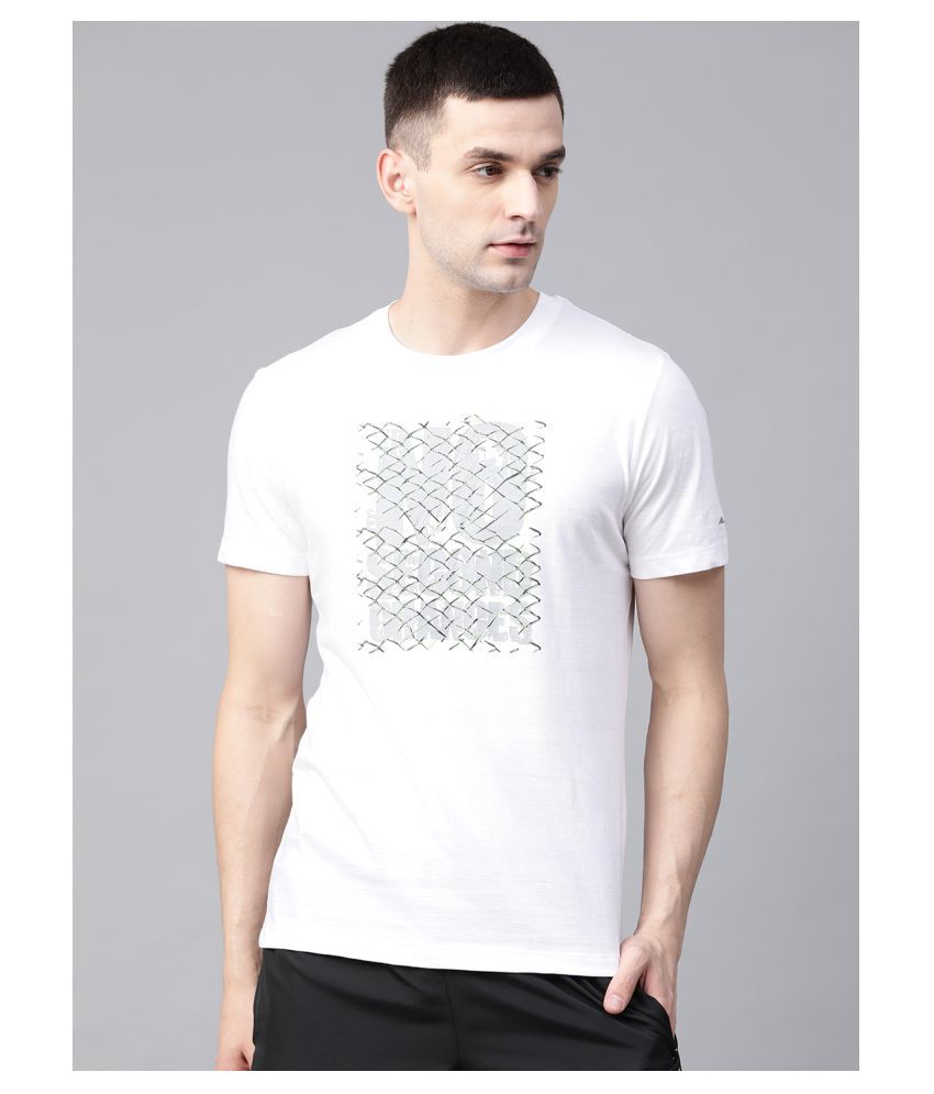     			Alcis - White Cotton Blend Regular Fit Men's Sports T-Shirt ( Pack of 1 )