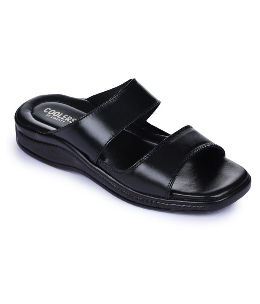     			Liberty - Black Leather Daily Slipper