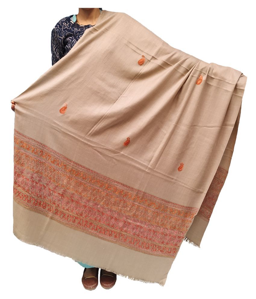 KASHMIRI Grey Kashmiri Shawl Price in India - Buy KASHMIRI Grey ...