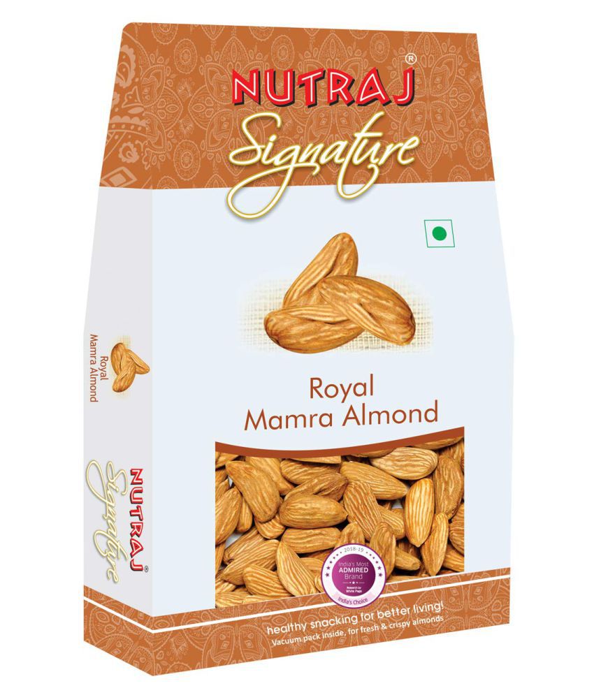 Nutraj Signature Mamra Almonds (Badam Giri) 200g - Vacuum Pack