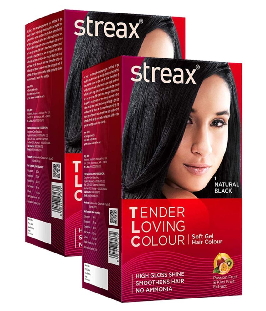 Streax TLC Mini Permanent Hair Color Black Natural Black 95 mL Pack of 2: Buy Streax TLC Mini Permanent Hair Color Black Natural Black 95 mL Pack of 2 at Best Prices in India - Snapdeal Streax TLC Mini Permanent Hair Color Black Natural Black 95 mL Pack of 2: Buy Streax TLC Mini Permanent Hair Color Black Natural Black 95 mL Pack of 2 at Best Prices in India - Snapdeal