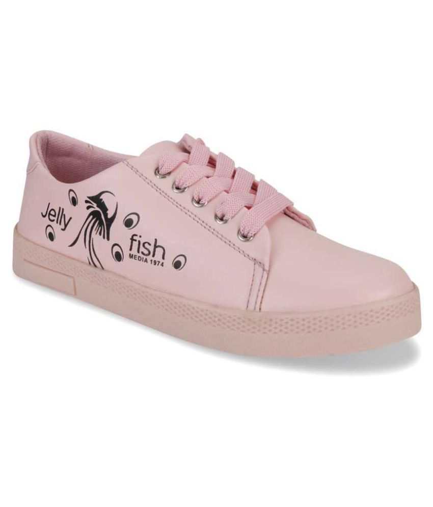 zappy pink casual shoes