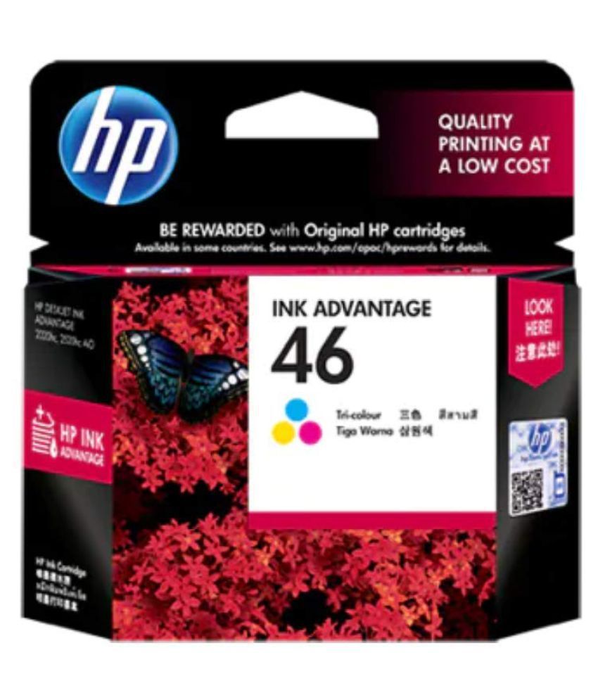 HP 46 Tri Color Ink Cartridge CZ638AA 46