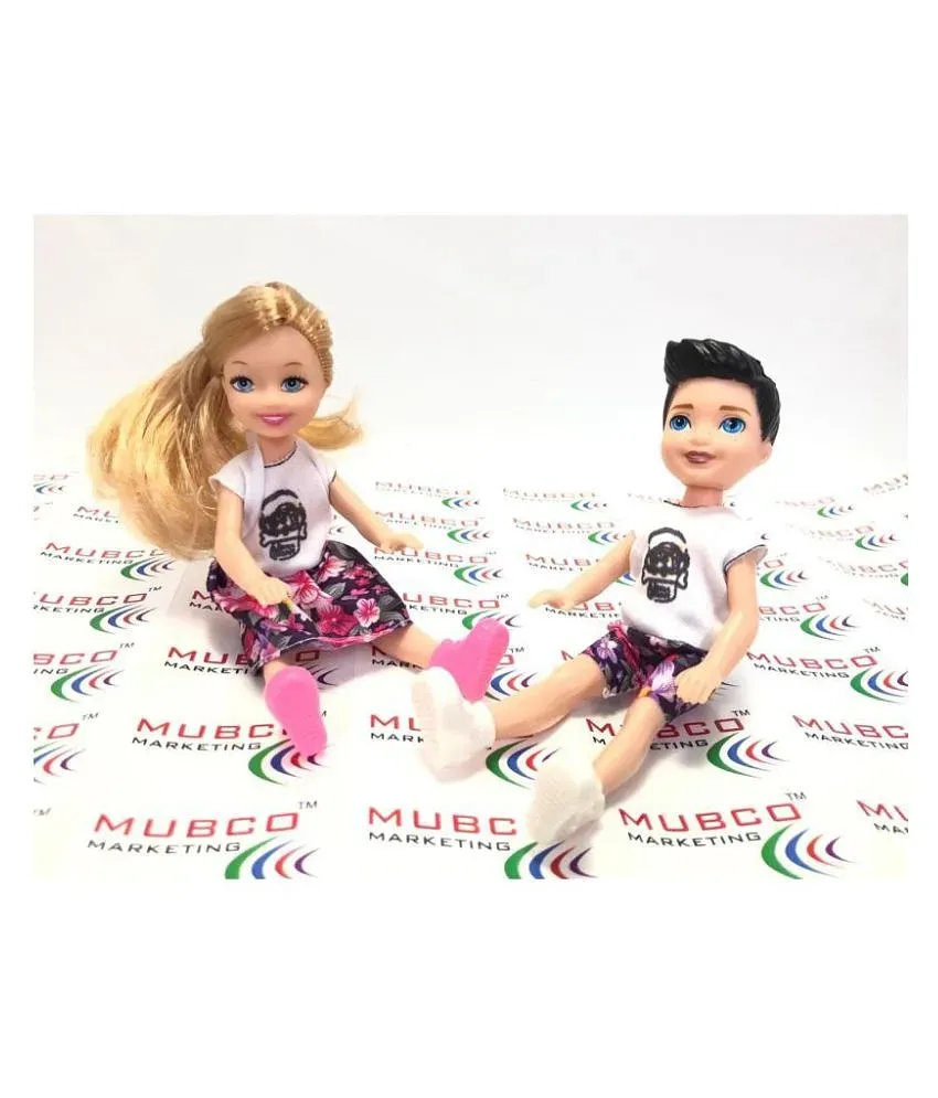 Mubco Barbie Ken Baby Dolls Family Doll Set Movable Body