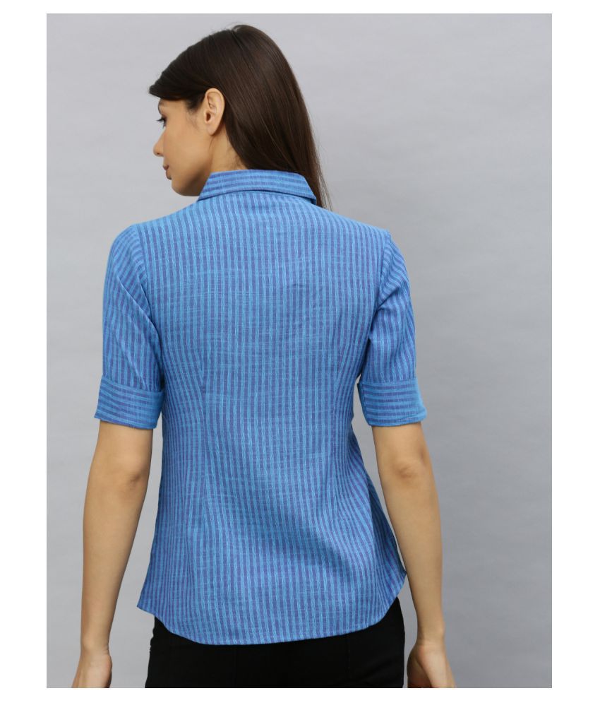 Buy Akiko Blue Viscose Shirt Online at Best Prices in India - Snapdeal
