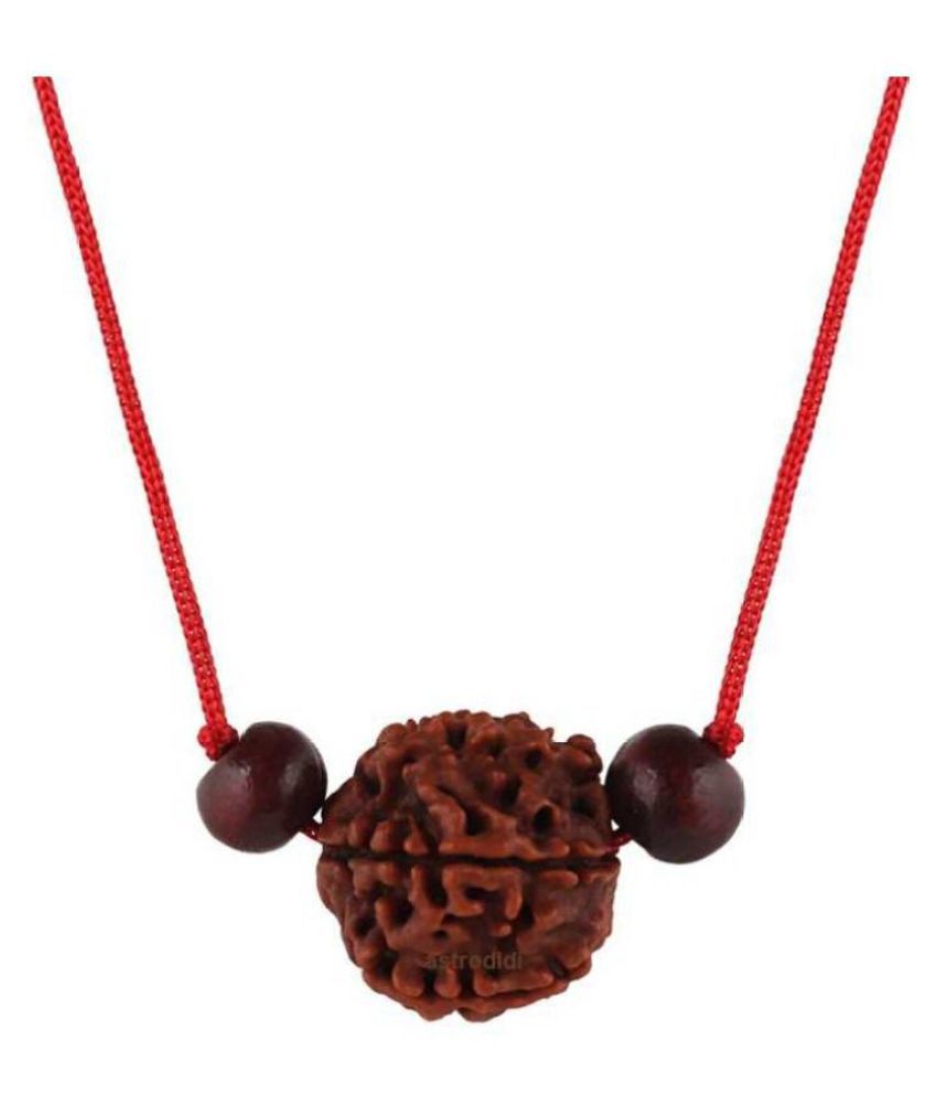     			Astrodidi 4 Mukhi Rudraksha With Red Chandan Beads