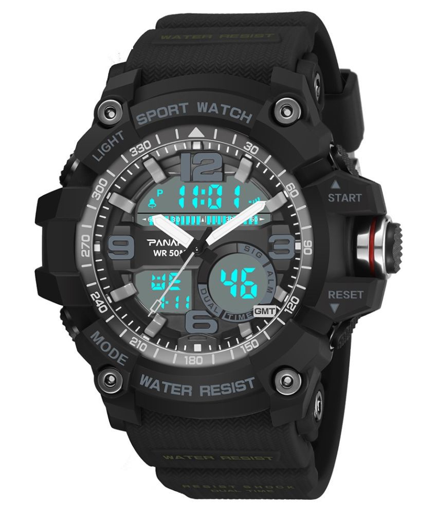 PANARS PNRS-8010-BLACK Resin Analog-Digital Men's Watch - Buy PANARS ...