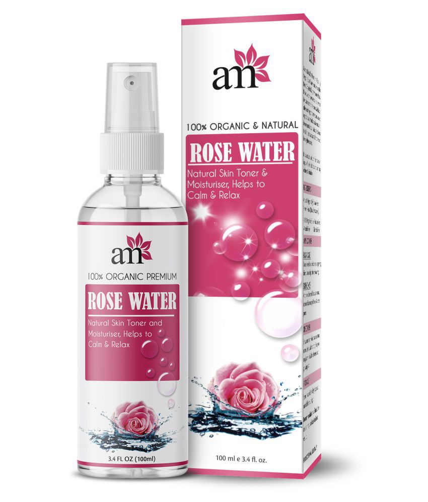 AromaMusk AromaMusk 100% Organic & Natural Rose Water Skin Freshener 100 mL