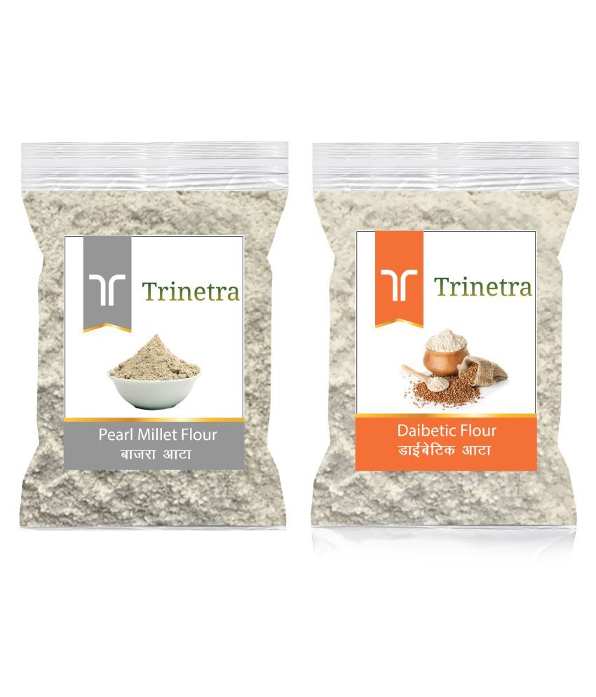 Bajra/Pearl Millet Atta 1KG & Diabetic Atta/Flour 1KG 2 kg