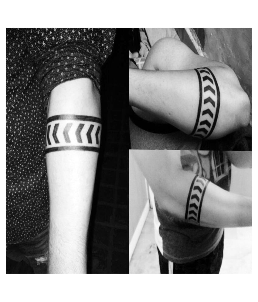 voorkoms Arrow Hand Band Men Waterproof Temporary Body Tattoo: Buy voorkoms  Arrow Hand Band Men Waterproof Temporary Body Tattoo at Best Prices in  India - Snapdeal