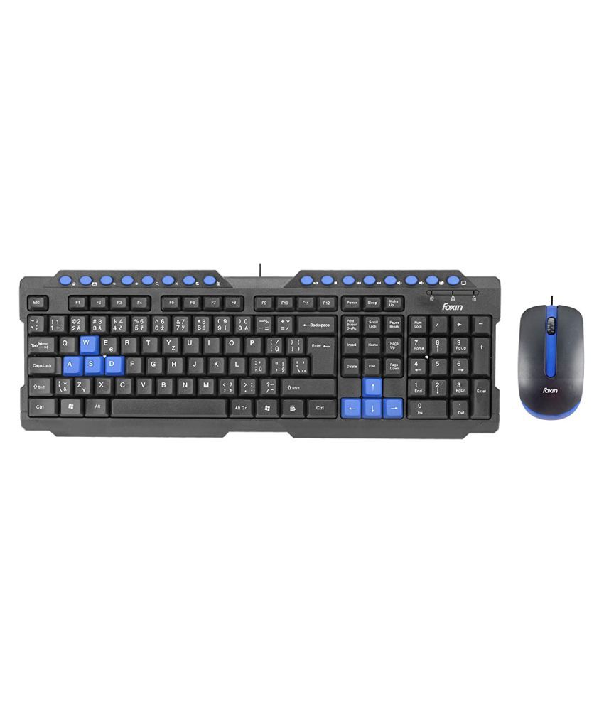     			Foxin FKM 506 Pro Black USB Wired Keyboard Mouse Combo