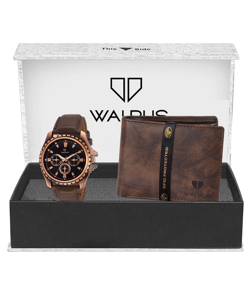     			Walrus WWWC-COMBO9 Faux Leather(PU) Analog Men's Watch