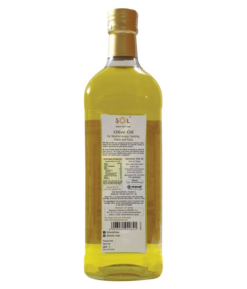 SOL Pure Olive Oil 1 L Buy SOL Pure Olive Oil 1 L at Best Prices in India Snapdeal SOL Pure Olive Oil 1 L Buy SOL Pure Olive Oil 1 L at Best Prices in India Snapdeal