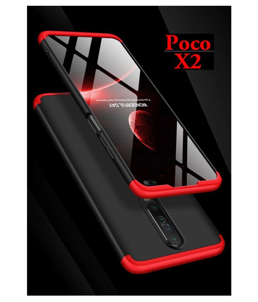 Xiaomi Poco X2 Hybrid Covers Jma Red Gkk 360° Protection Slim Case Plain Back Covers Online 6415