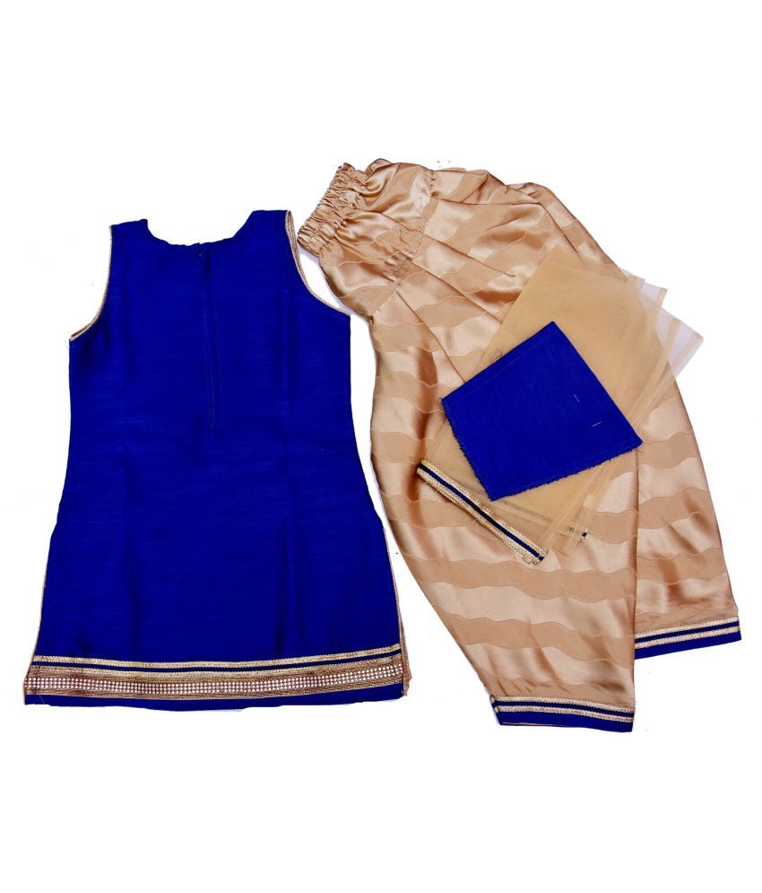 golden punjabi salwar suit