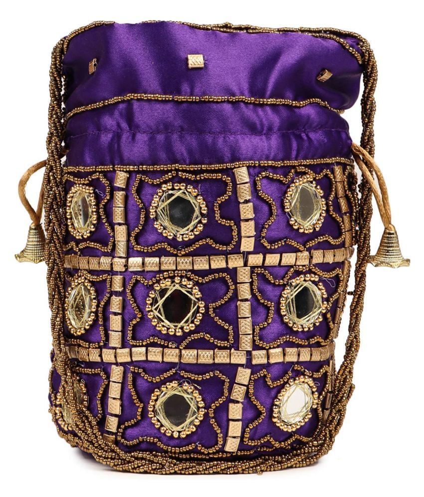 blue potli bag