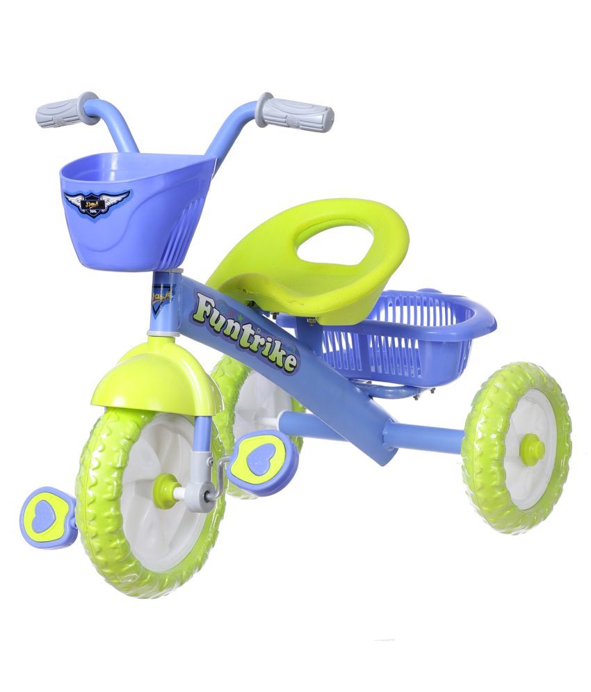 Dash Stylish Kids Tricycles with Front Basket, Backrest Seat, Back