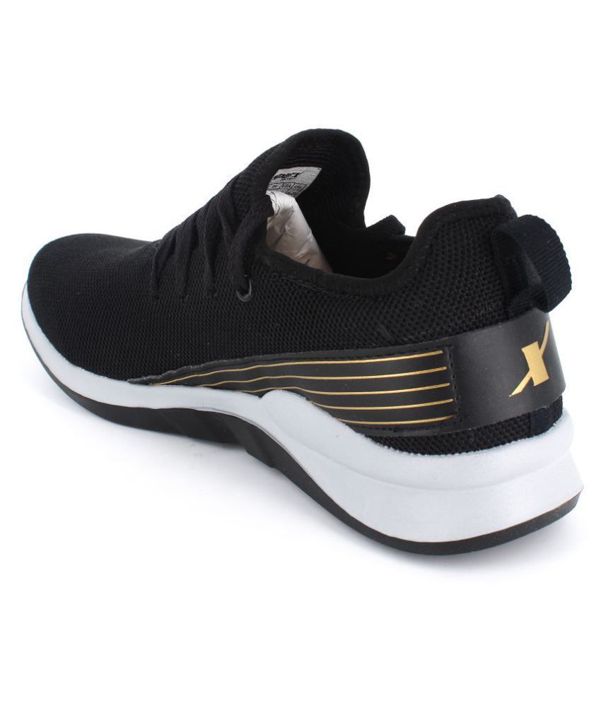 sparx men's black & white sneakers sm 323
