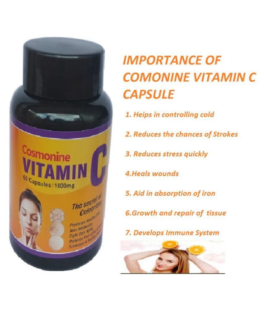 Cosmonine Vitamin C For Good Looking Skin 60 Capsule 1000 Mg Pack Of 1 Buy Cosmonine Vitamin C For Good Looking Skin 60 Capsule 1000 Mg Pack Of 1 At Best Prices In India Snapdeal