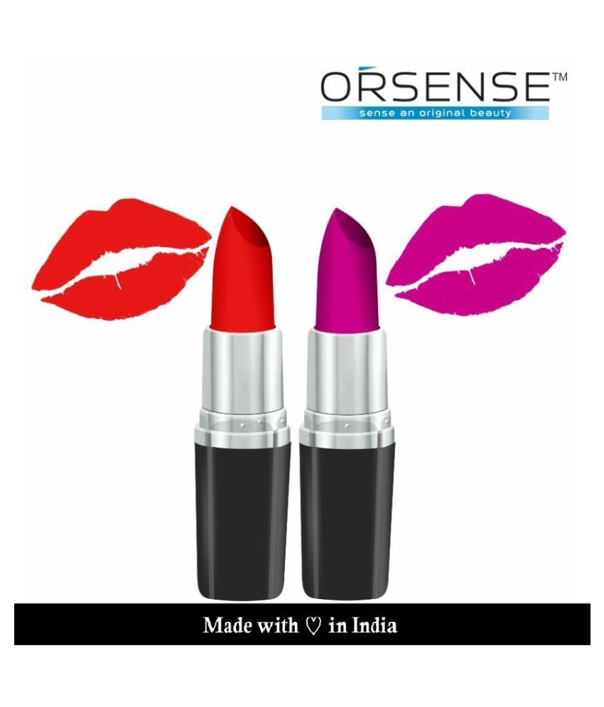     			orsense Matte Lipstick Fuchsia SPF 10 Pack of 2 121 g