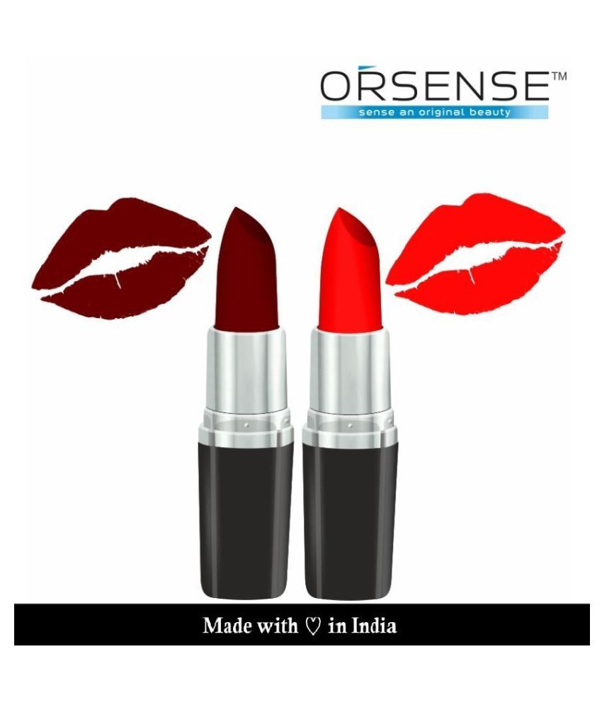     			orsense Matte Lipstick Orange SPF 10 Pack of 2 121 g