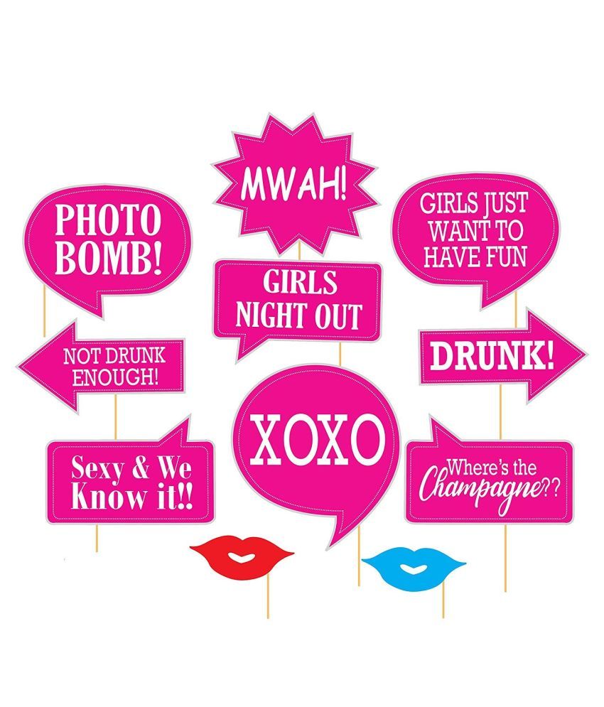 bachelorette party photo booth props