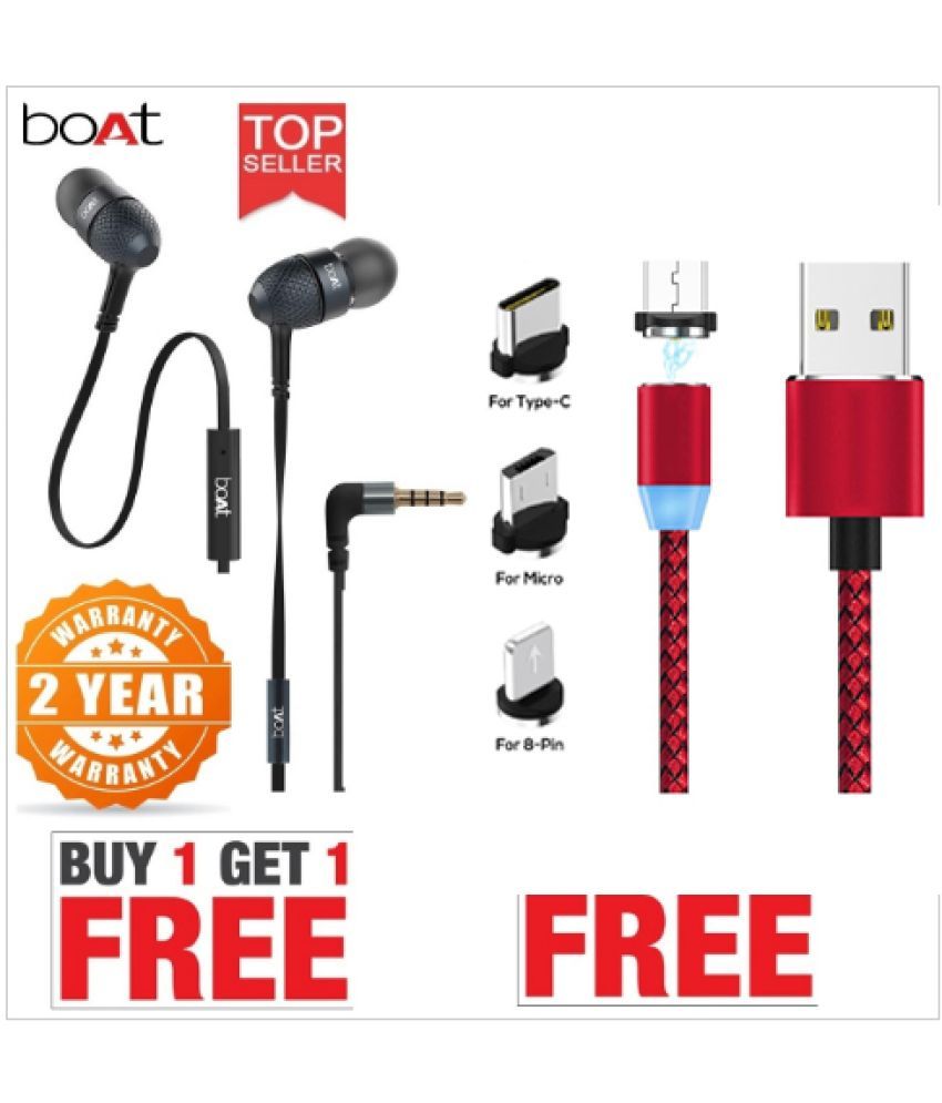 boat earphones buy 1 get 1 free