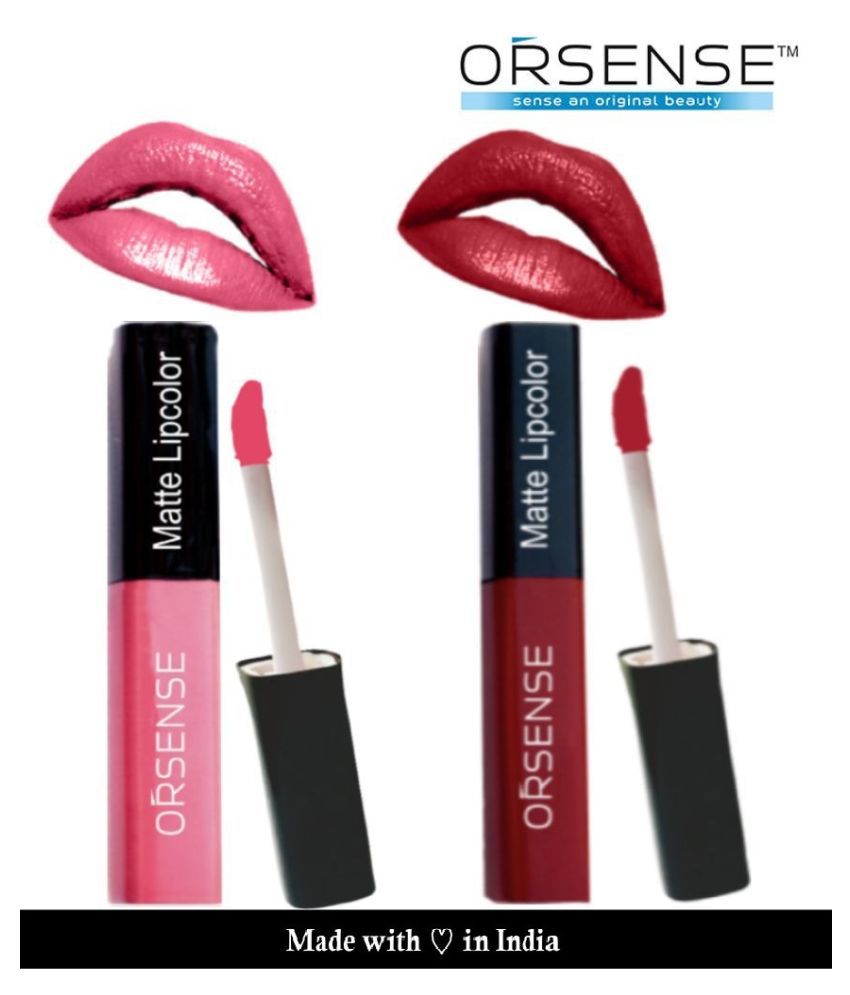     			orsense Liquid Lipstick Ruby Red Pack of 2 20 g