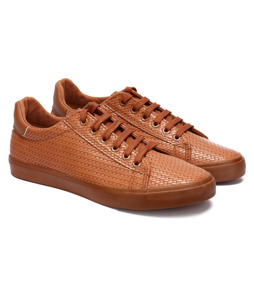blue and tan sneakers