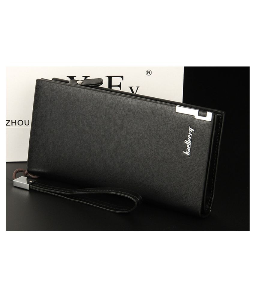 black leather envelope