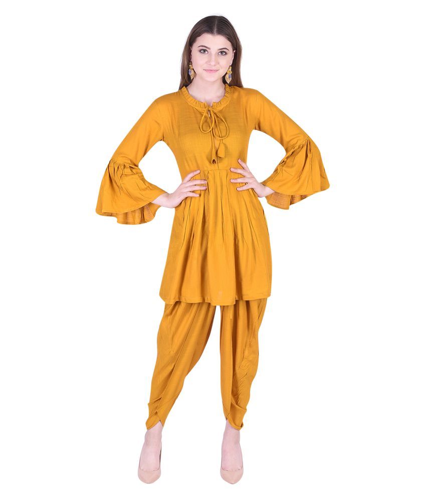 kurti with dhoti pants