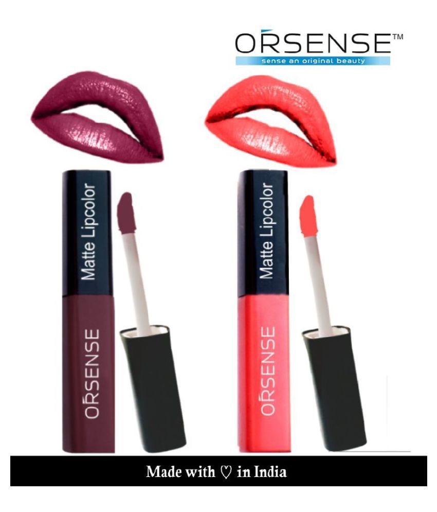     			orsense Liquid Lipstick Cherry Pack of 2 10 g