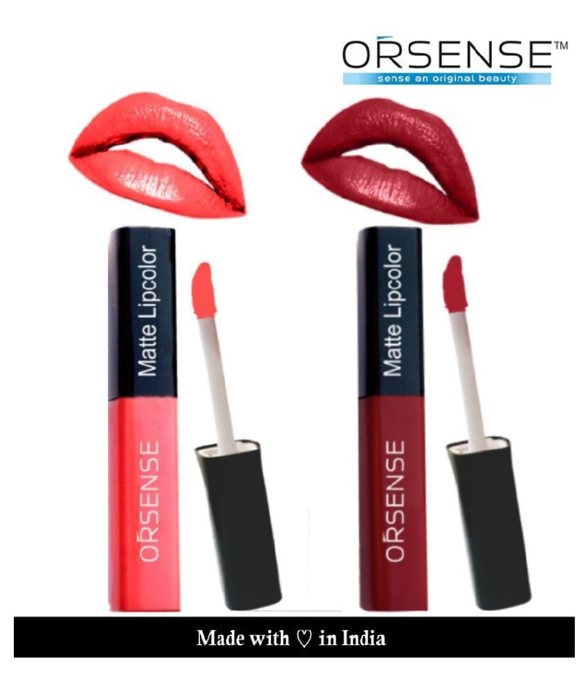     			orsense Liquid Lipstick Ruby Red Pack of 2 20 g