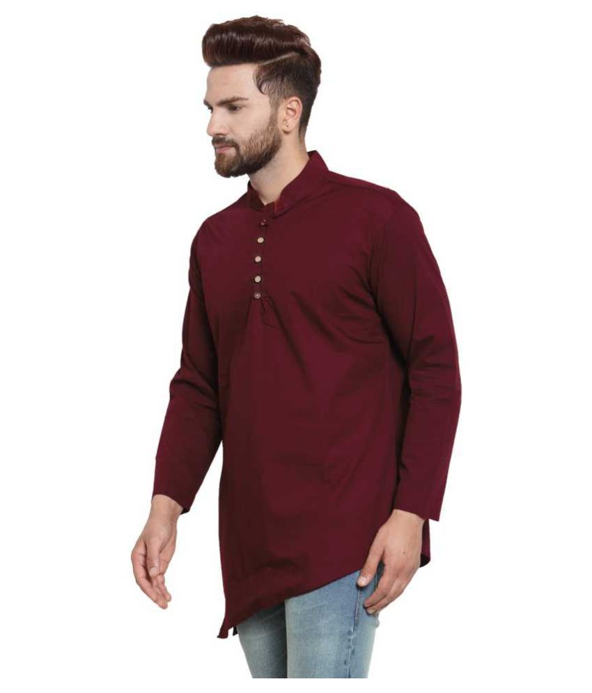 maroon shirt mens