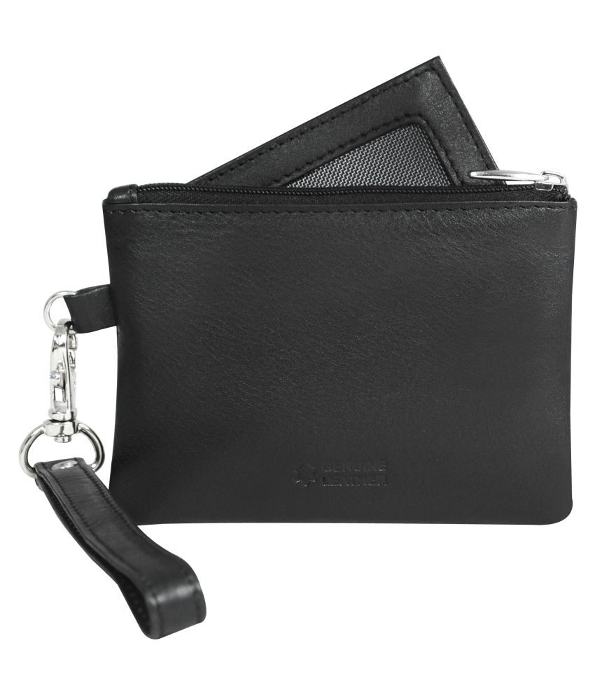     			Calfnero Genuine Leather Key Case/Coin Wallet cum Card Holder