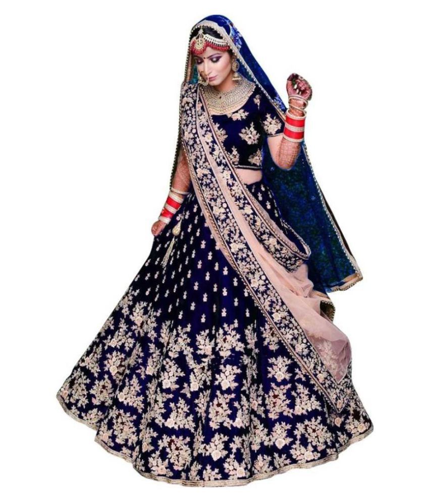light blue chaniya choli