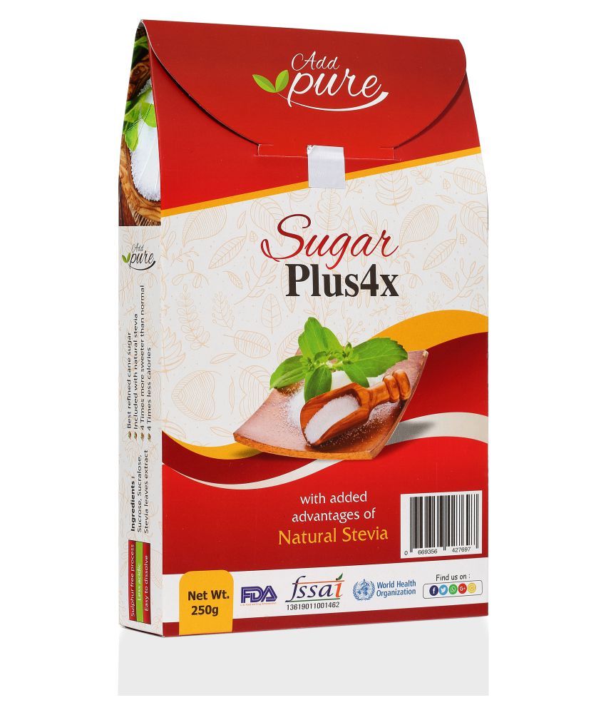 Addpurelabs 75 Low calorie Sugar Plus 4X Table Sugar Crystal 250 g