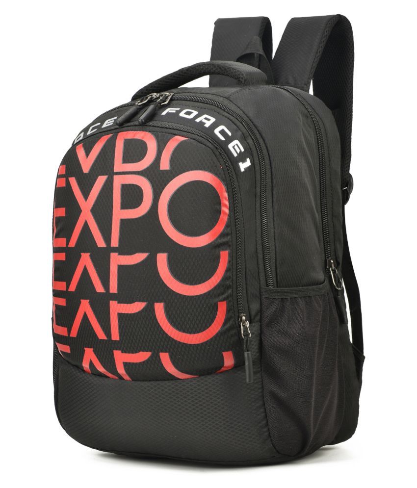 Force 1 Black Backpack - Buy Force 1 Black Backpack Online at Low Price ...