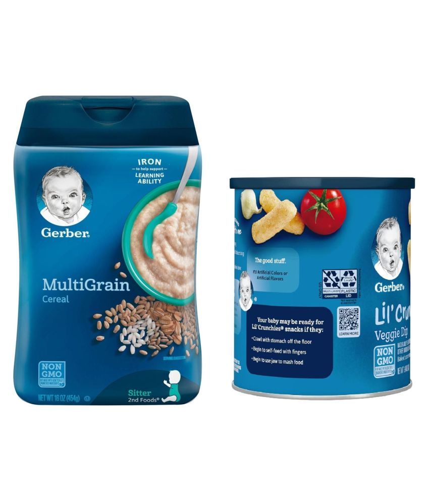 Gerber Multigrain Infant Cereal for 6 Months + ( 269 gm ) Pack of 2