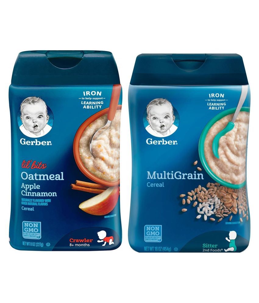Gerber Multigrain Infant Cereal for 6 Months + ( 681 gm ) Pack of 2