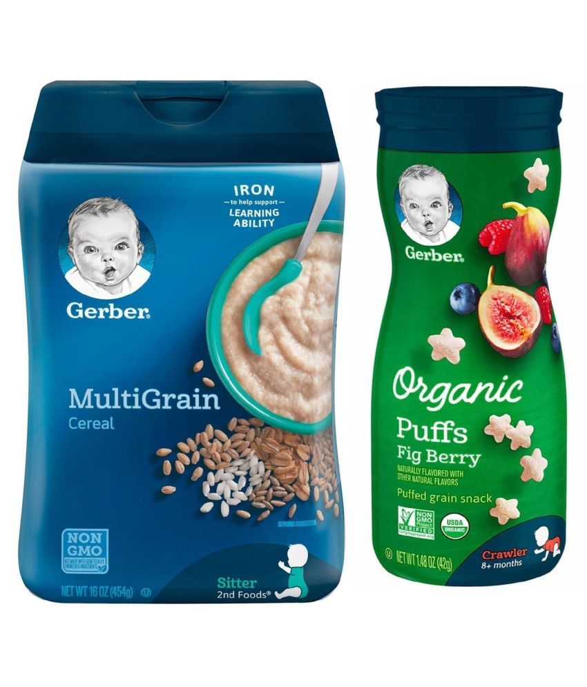 Gerber Multigrain Infant Cereal for 6 Months + ( 269 gm ) Pack of 2