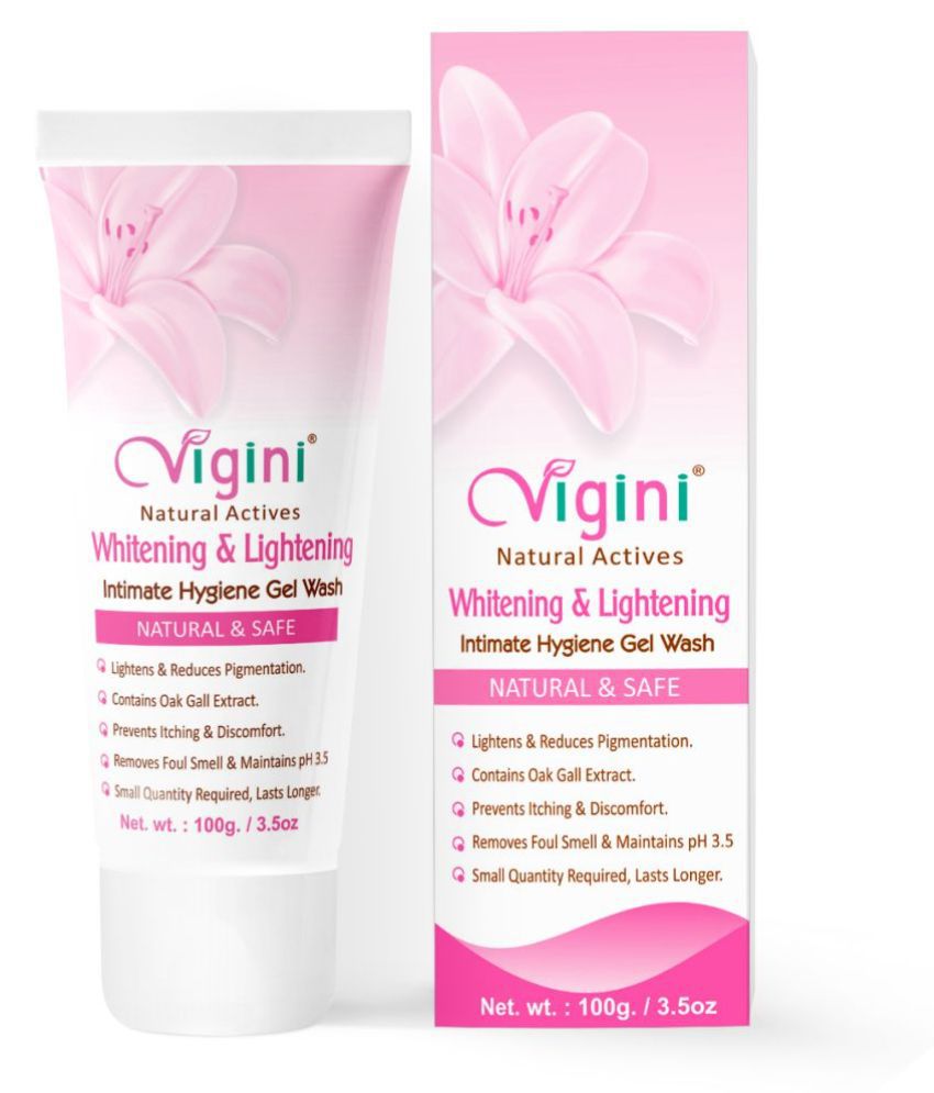     			Vigini Body Whitening Intimate Gel Wash Hygiene Feminine Lightening Skin women Moisturizer 100 gm