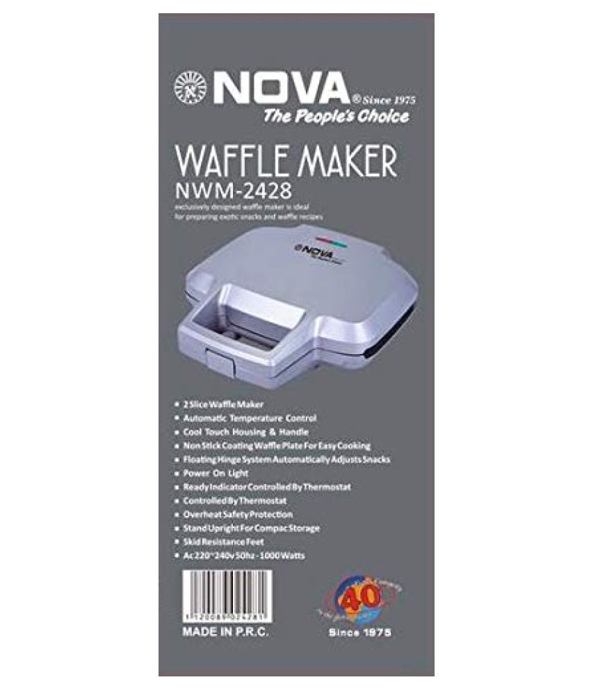 NOVA NWM2428 Square (5x5) Waffle Maker Price in India Buy NOVA